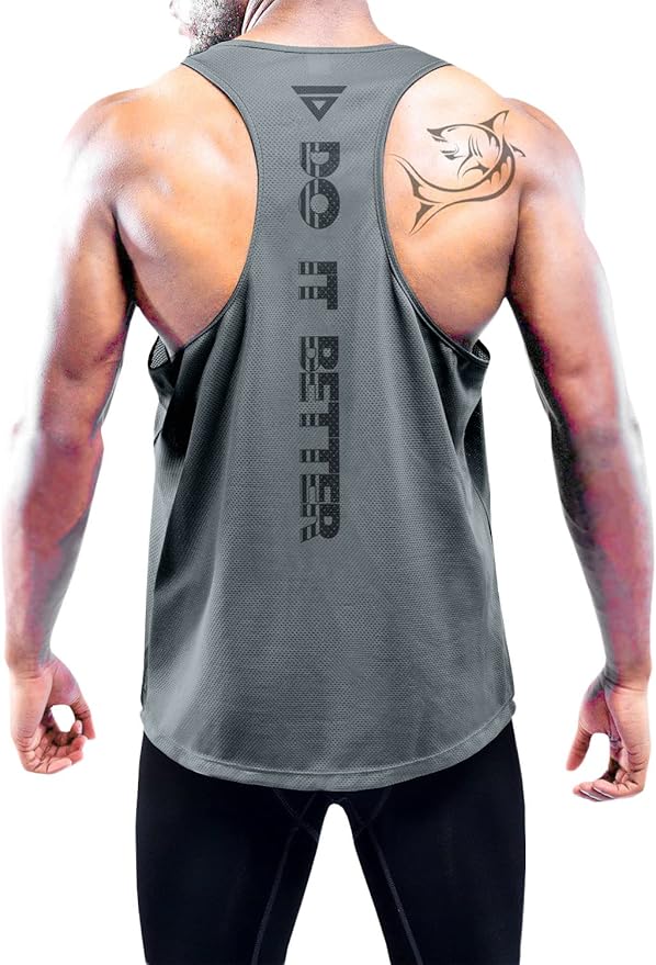 Boyzn Men's 1, 3 or 5 Pack Y-Back Workout Tank Tops, Athletic Muscle Gym Tank Tops, Fitness Bodybuilding Sleeveless T-Shirts