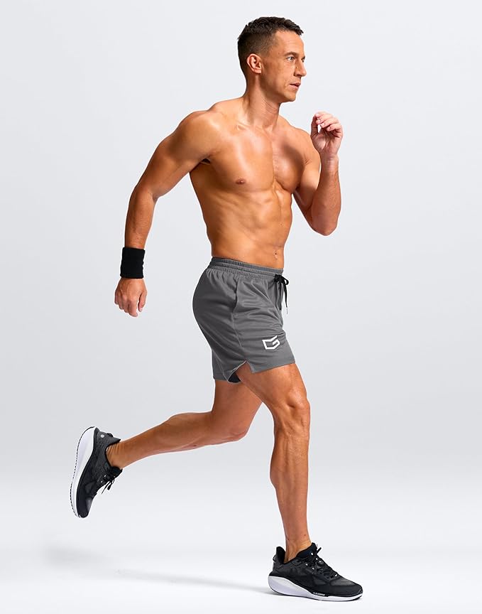 G Gradual Men's Athletic Workout Shorts with Pockets 5"/7"/9" Lightweight Quick Dry Gym Basketball Running Shorts for Men