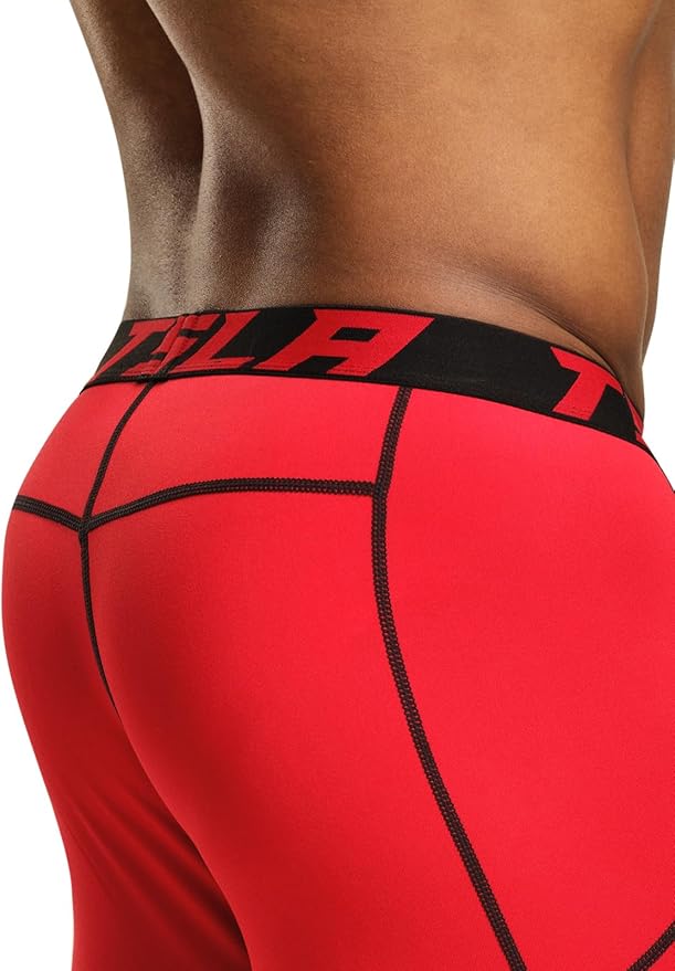 TSLA Men's Thermal Compression Pants, Athletic Sports Leggings & Running Tights, Wintergear Base Layer Bottoms