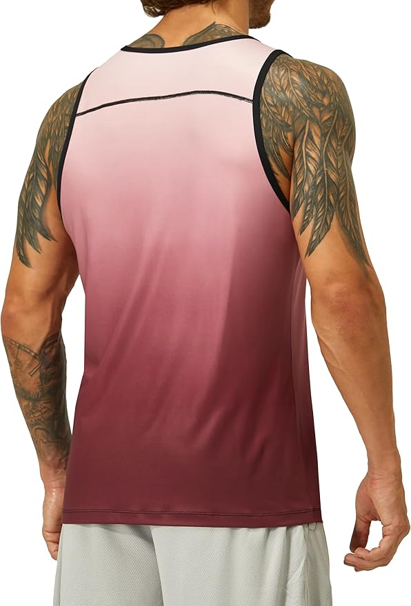 EZRUN Men's Quick Dry Sport Tank Top for Bodybuilding Gym Athletic Jogging Running,Fitness Training Workout Sleeveless Shirts