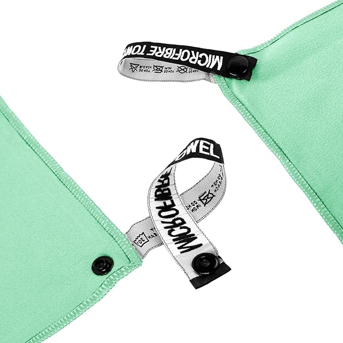 Microfiber Travel Towel, Soft Lightweight Quick Dry Towel, Super Absorbent Compact Travel & Sports & Beach Towels for Camping, Backpack, Gym, Swimming, Yoga, Hiking (L:24"×48" -MintColor)