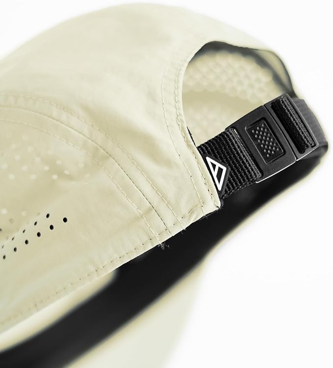 Tillak Vista Hat, Lightweight Nylon 5 Panel Cap with Snap Closure and Laser-Cut Ventilation