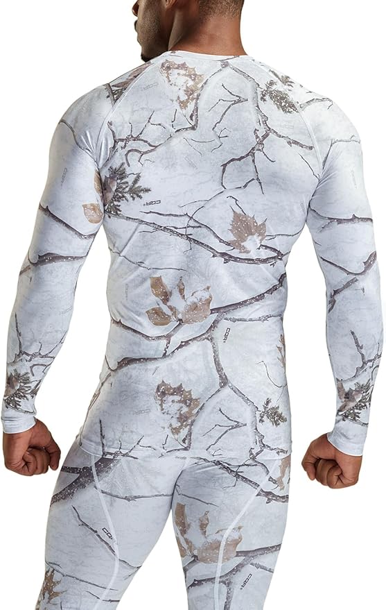 TSLA Men's UPF 50+ Compression Shirts, Cool Dry Long Sleeve Athletic Tops, Sports Baselayer Workout Shirt