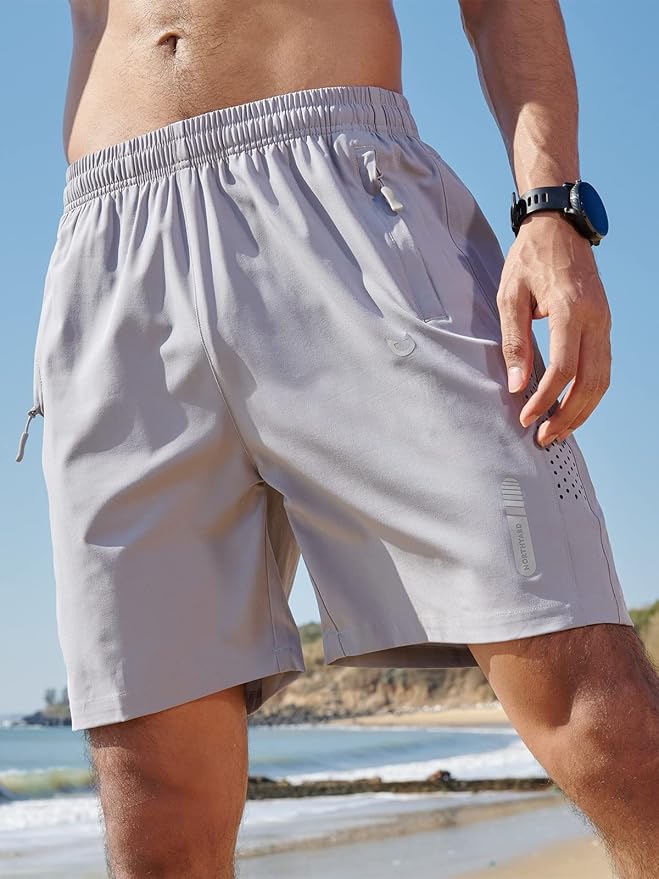 NORTHYARD Men's Athletic Running Shorts Quick Dry Workout Shorts 7"/ 5"/ 9" Lightweight Sports Gym Basketball Tennis Hiking
