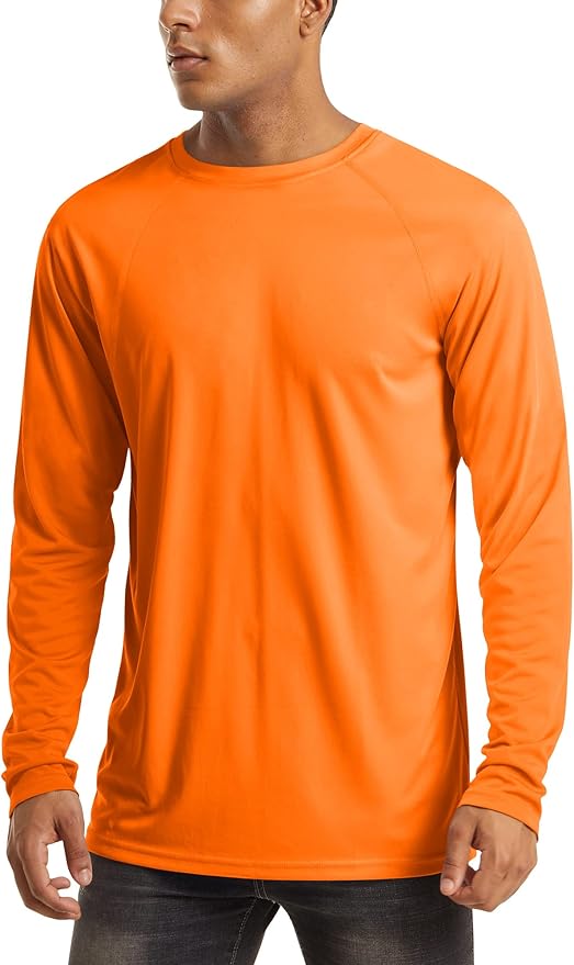 MAGCOMSEN Men's Long Sleeve Shirts UPF 50+ UV Sun Protection Athletic Shirts for Hiking Running Workout Rash Guard