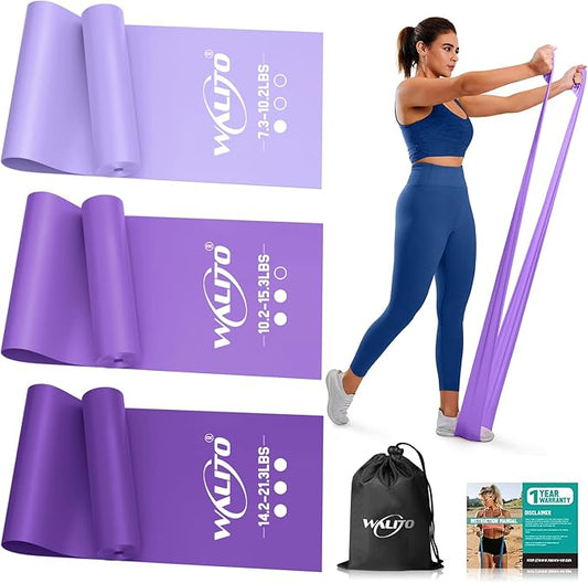 WALITO Resistance Bands for Working Out, Exercise Bands for Women and Men, Workout Bands for Physical Therapy, Stretch, Recovery, Pilates, Rehab, Strength Training and Home Gym