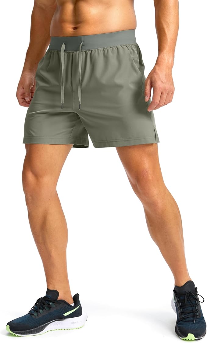 Men's Running Shorts with Zipper Pockets 9 Inch/ 7 Inch / 5 Inch Lightweight Quick Dry Gym Workout Athletic Shorts for Men