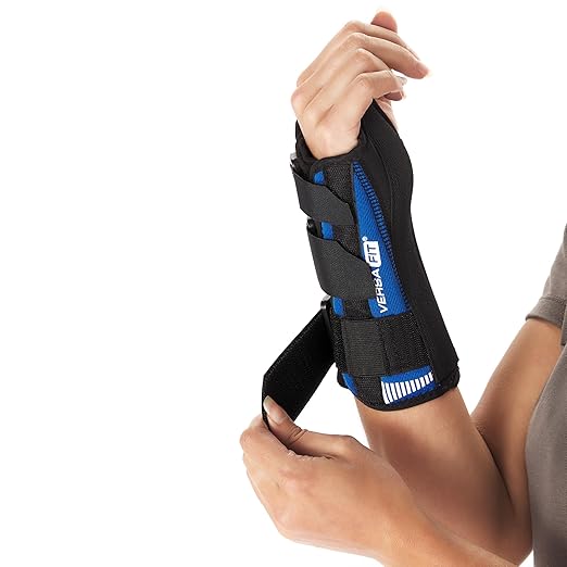 Ovation Medical Versa-Fit Wrist Brace - Premium Custom Fit Wrist Support Brace - Comfortable, Structured Tendonitis and Carpal Tunnel Wrist Brace or Wrist Splint for Post Cast Support (Left, X-Small)