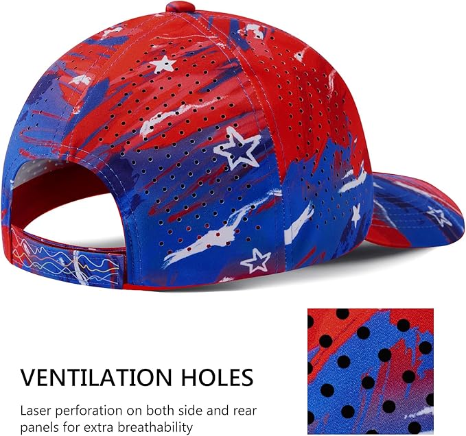 UPF 50+ Performance Water Resistant Baseball Cap Lightweight Breathable Hat Golf Running Boat Hiking for Men Women