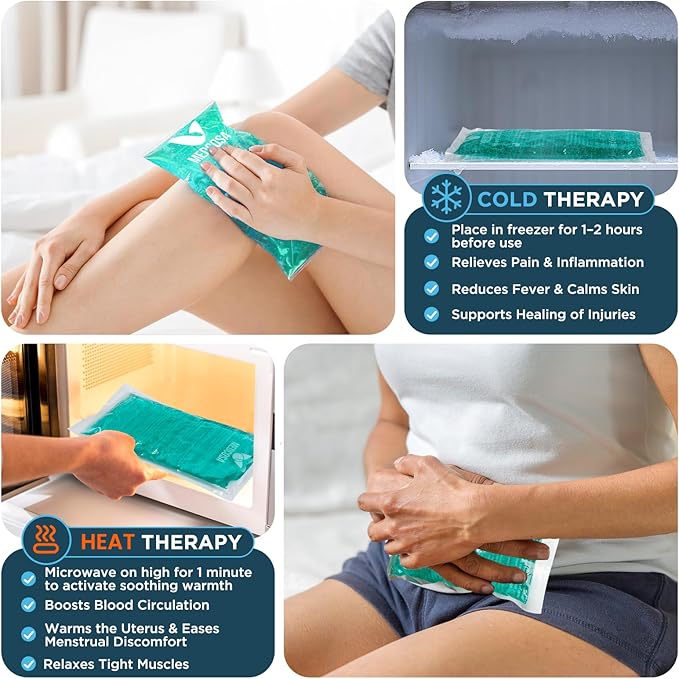 Medcosa Large Flexible Sport Ice Pack | Any Ache, Any Pain, We’ve Got You Covered | Extra Large Cold Reusable Pack | Ideal for Sport Injuries, R.I.C.E Treatment & Back Ailments
