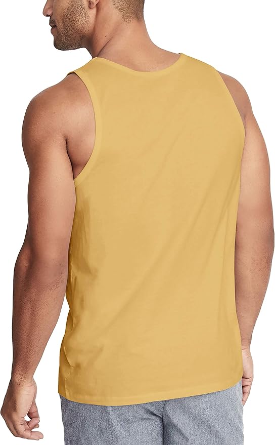 Hat and Beyond Mens Tank Top Soft Performance Boxing Gym Shirts Plain Muscle Tee