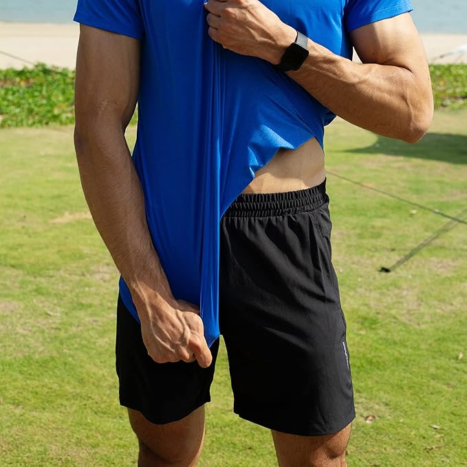 Men's Running Shorts 6" Quick Dry Gym Athletic Workout Shorts for Men with Pockets
