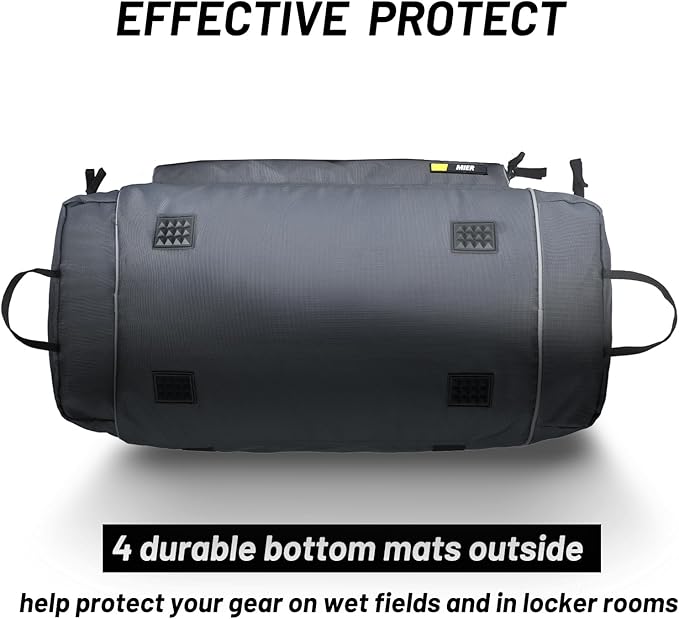 MIER Large Duffel Bag Men's Gym Bag with Shoe Compartment, 60L