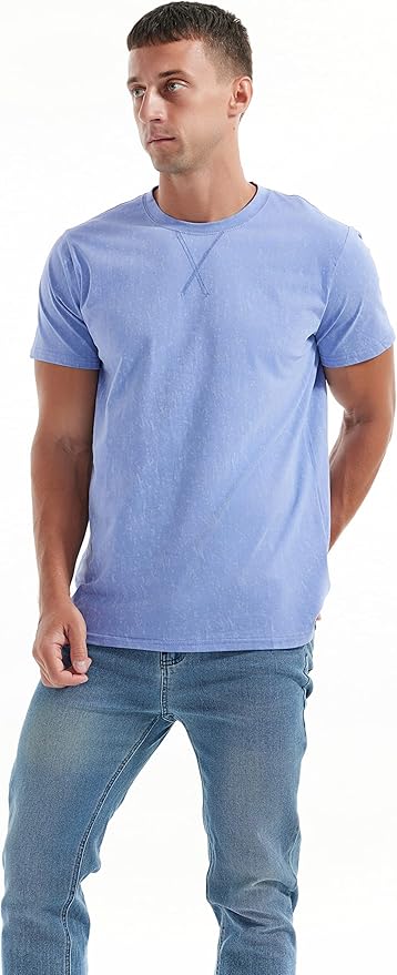 KLIEGOU Men's T-Shirts - Premium Cotton Crew Neck Tees S - 4XL
