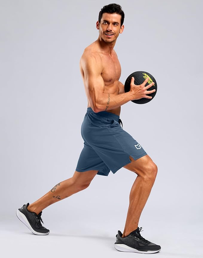 G Gradual Men's Athletic Workout Shorts with Pockets 5"/7"/9" Lightweight Quick Dry Gym Basketball Running Shorts for Men