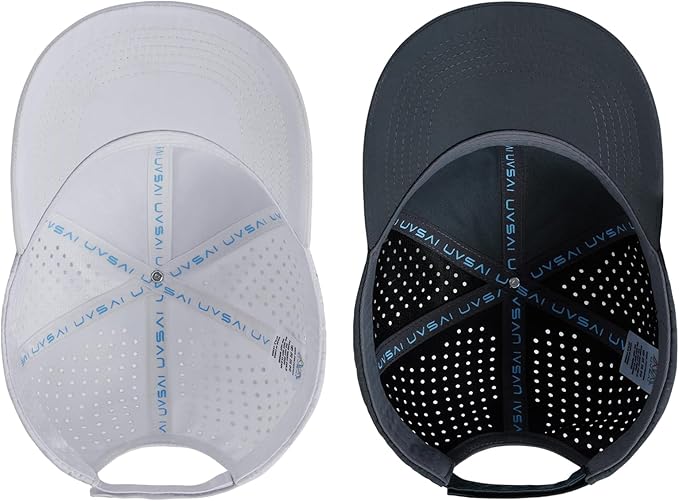 UPF 50+ Performance Water Resistant Baseball Cap Lightweight Breathable Hat Golf Running Boat Hiking for Men Women