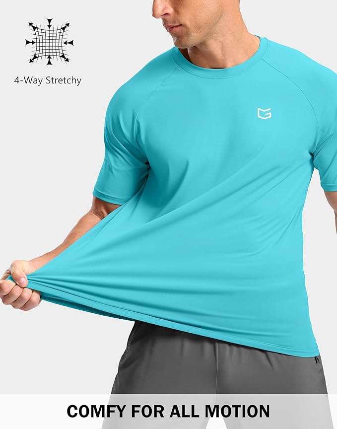 G Gradual Men's Workout Athletic T-Shirts Moisture Wicking Cooling Running Shirts Short Sleeve Performance Tee for Gym Tennis