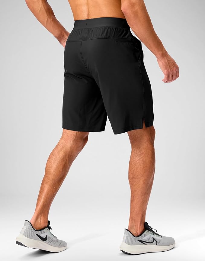 Men's Running Shorts with Zipper Pockets 9 Inch/ 7 Inch / 5 Inch Lightweight Quick Dry Gym Workout Athletic Shorts for Men
