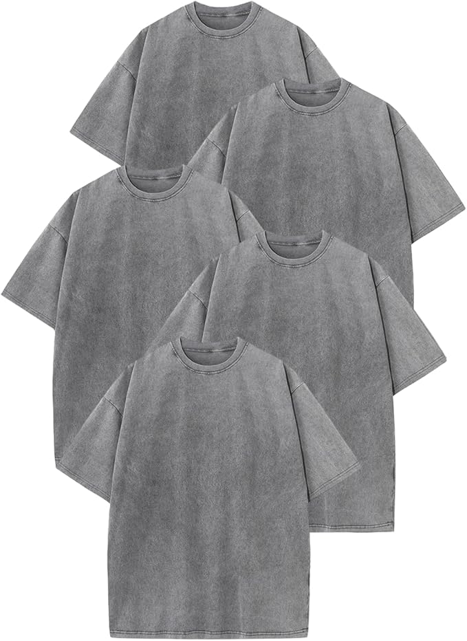 Workout T Shirts for Men Oversized Gym Loose Fit Tshirt Heavy Cotton Washed Vintage Faded Sleeping Tee Unisex Tops