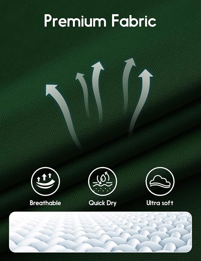 Men's Long Sleeve Moisture Wicking Athletic Shirts, Dry Fit Long Sleeve UV Protection Shirts Men for Workout, Running, Hiking