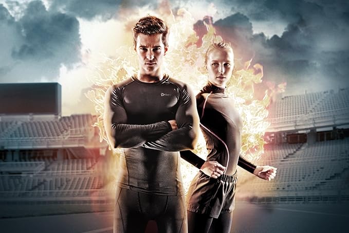 TSLA Men's Thermal Long Sleeve Compression Shirts, Mock/Turtleneck Winter Sports Running Base Layer Top