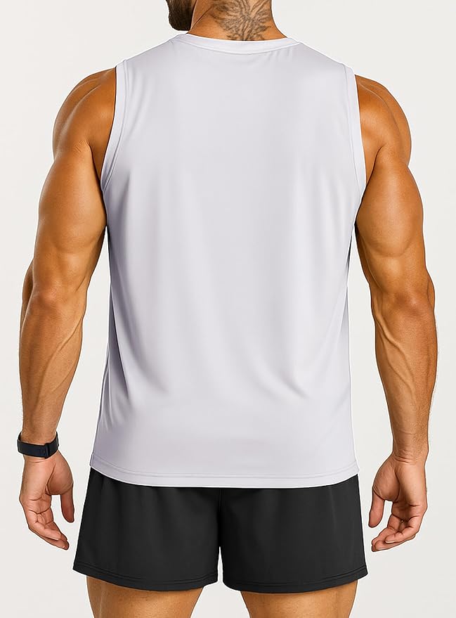Men's Athletic Tank Tops Sleeveless Muscle Shirts Workout Running Bodybuilding Gym Tanks