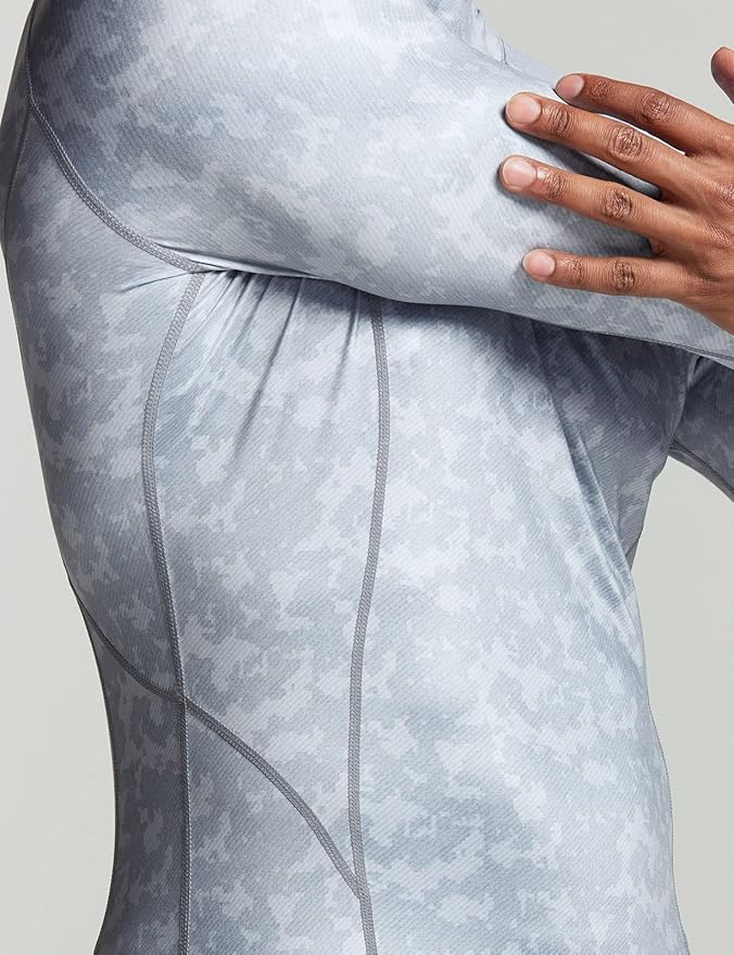 TSLA Men's Thermal Long Sleeve Compression Shirts, Mock/Turtleneck Winter Sports Running Base Layer Top