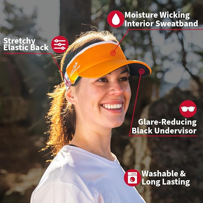 Headsweats Womens Lightweight Performance Running Sun Visor