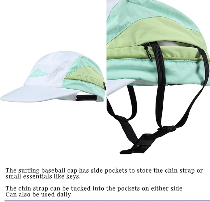Vintage American-Style Sports Sunscreen Baseball Cap,Outdoor Camping Sunshade Waterproof and Non-Slip Surfing Hat Water Sport