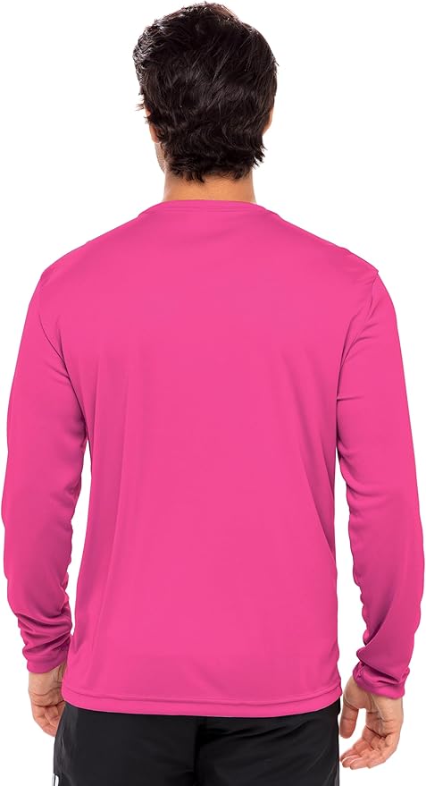 Men's Long Sleeve Moisture Wicking Athletic Shirts, Dry Fit Long Sleeve UV Protection Shirts Men for Workout, Running, Hiking