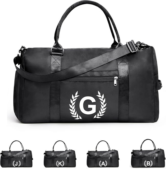 Gym Bag for Women & Men, Fitness Workout Sports Travel Duffle Bag with Wet Pocket & Shoes Compartment, Great Present for Gym Lovers