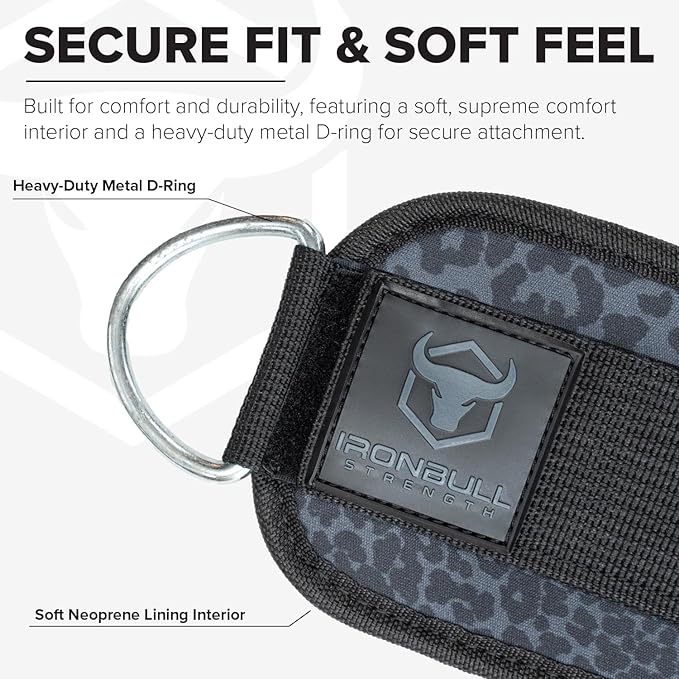 Women's Ankle Strap for Cable Machines & Resistance Bands: Gym & Home Workout Cuff Attachment for Leg Extensions, Kickbacks, Hip Abductors - Booty Exercises