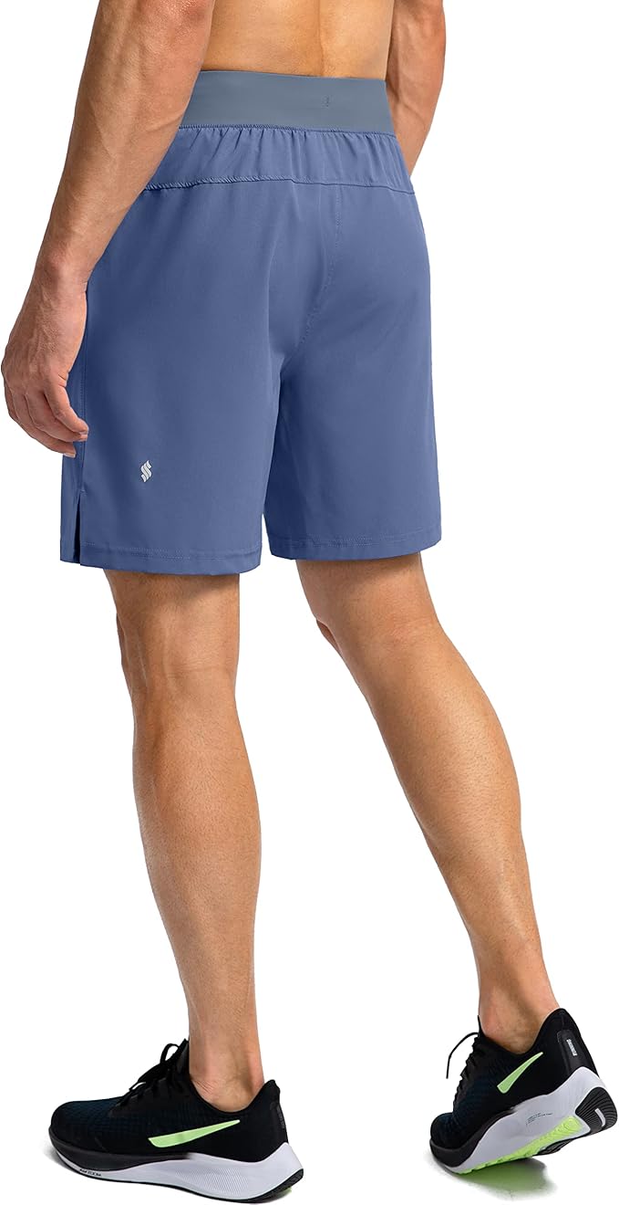 Men's Running Shorts with Zipper Pockets 9 Inch/ 7 Inch / 5 Inch Lightweight Quick Dry Gym Workout Athletic Shorts for Men