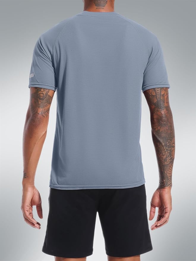 Holure Men's Mesh Quick-Dry Short Sleeve Workout T-Shirt