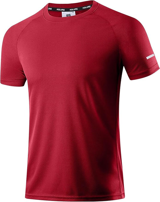 Holure Men's Mesh Quick-Dry Short Sleeve Workout T-Shirt