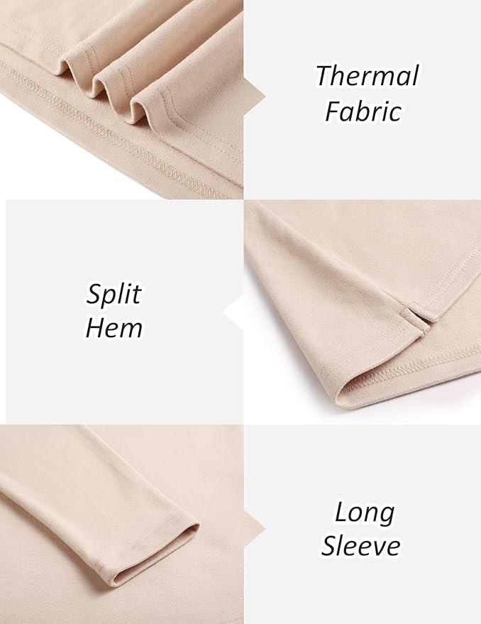 COOFANDY Mens Mock Turtleneck Long Sleeve Shirts Basic Thermal Turtle Neck Undershirt Lightweight Pullover Sweaters Top