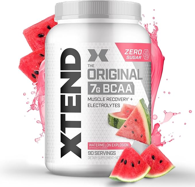 Xtend Original BCAA Powder 7g BCAA and 2.5g L-Glutamine, Sugar Free Post Workout Muscle Recovery Drink with Amino Acids for Men & Women, 90 Servings