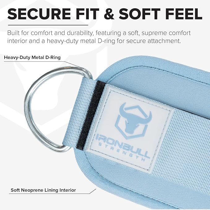 Women's Ankle Strap for Cable Machines & Resistance Bands: Gym & Home Workout Cuff Attachment for Leg Extensions, Kickbacks, Hip Abductors - Booty Exercises