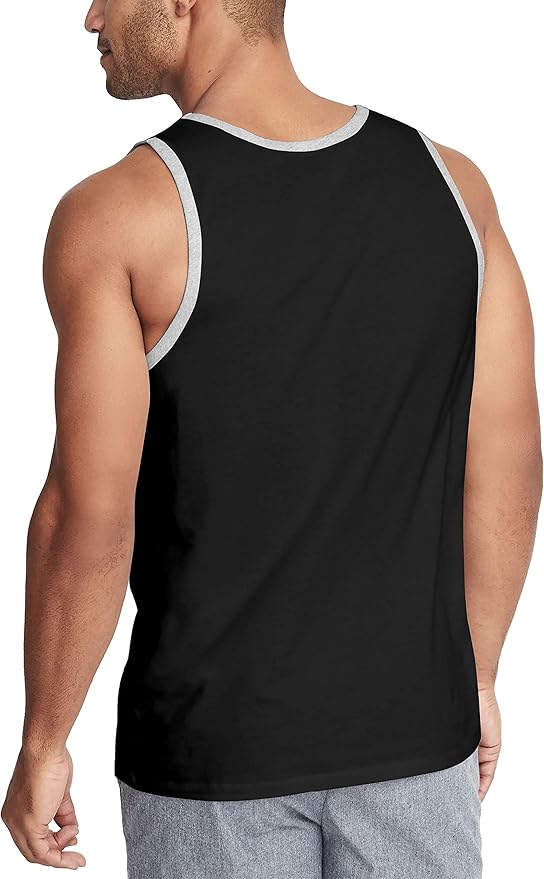 Hat and Beyond Mens Tank Top Soft Performance Boxing Gym Shirts Plain Muscle Tee