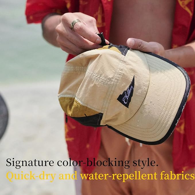 Vintage American-Style Sports Sunscreen Baseball Cap,Outdoor Camping Sunshade Waterproof and Non-Slip Surfing Hat Water Sport