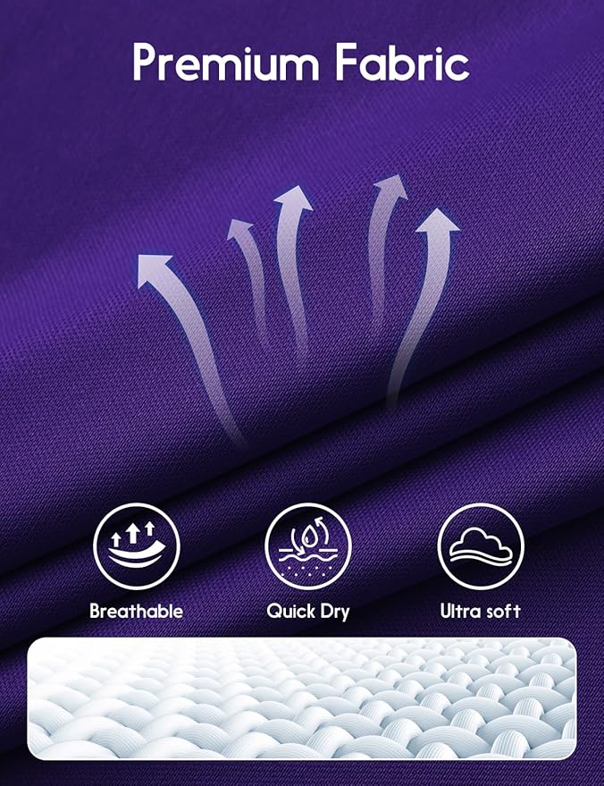 Men's Long Sleeve Moisture Wicking Athletic Shirts, Dry Fit Long Sleeve UV Protection Shirts Men for Workout, Running, Hiking