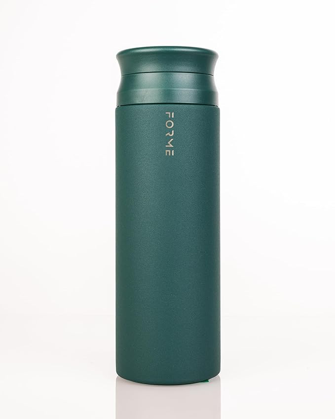 FORME - Shaker, 700ml Stainless Steel Protein Shaker, Double Walled Vacuum Insulated, Cold and Hot Drinks, Silent & Leak Proof, Fits Most Cup Holders (Jungle)