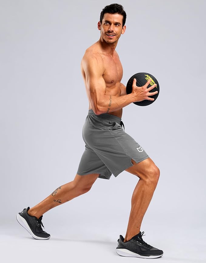 G Gradual Men's Athletic Workout Shorts with Pockets 5"/7"/9" Lightweight Quick Dry Gym Basketball Running Shorts for Men