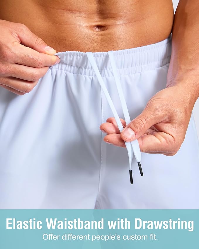 G Gradual Men's Athletic Running Shorts with Zipper Pockets Quick Dry 7"/ 5"/ 9" Workout Gym Shorts for Basketball Hiking