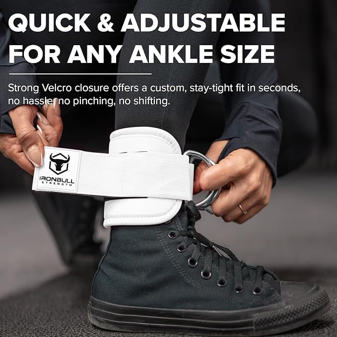 Women's Ankle Strap for Cable Machines & Resistance Bands: Gym & Home Workout Cuff Attachment for Leg Extensions, Kickbacks, Hip Abductors - Booty Exercises