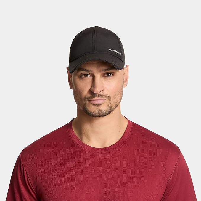 MISSION Cooling Vented Performance Hat Unisex One Size Cap for Workouts, Golf & Running, Sweat & Water Activated Technology