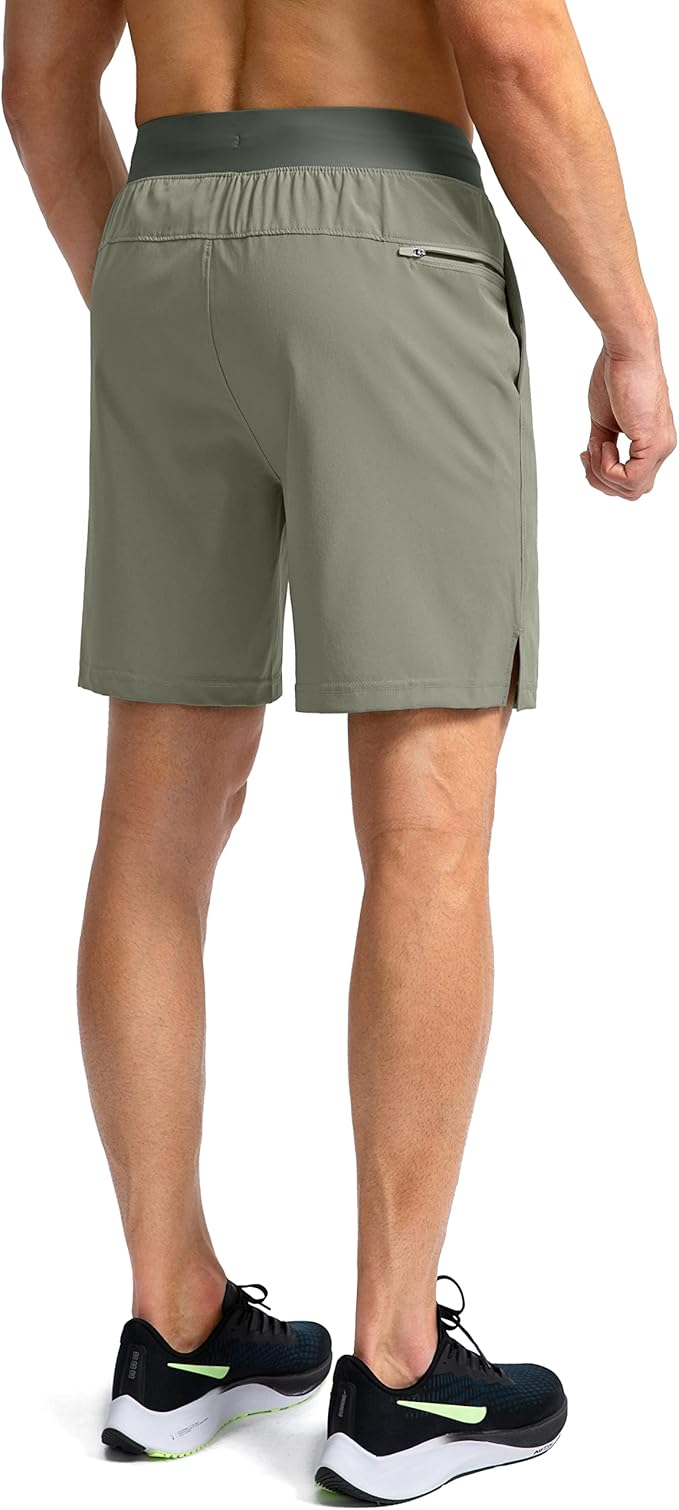 Men's Running Shorts with Zipper Pockets 9 Inch/ 7 Inch / 5 Inch Lightweight Quick Dry Gym Workout Athletic Shorts for Men