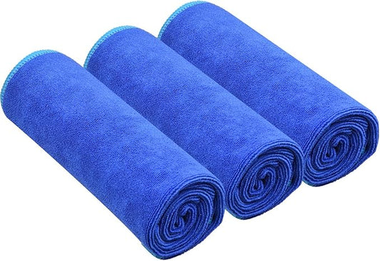 SINLAND Microfiber Gym Towels Sports Fitness Workout Sweat Towel Super Soft and Absorbent 3 Pack 16 Inch X 32 Inch