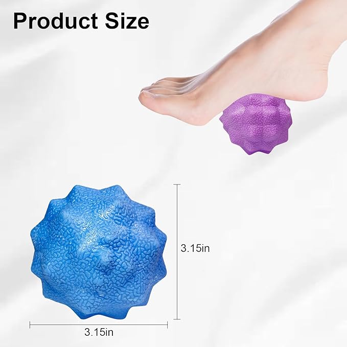Foot Massage Ball, Pain Relieve from Plantar Fasciitis, Massage Tool for Tight Muscles and Sore Feet, Restore Foot Massage Roller, Myofascial Release