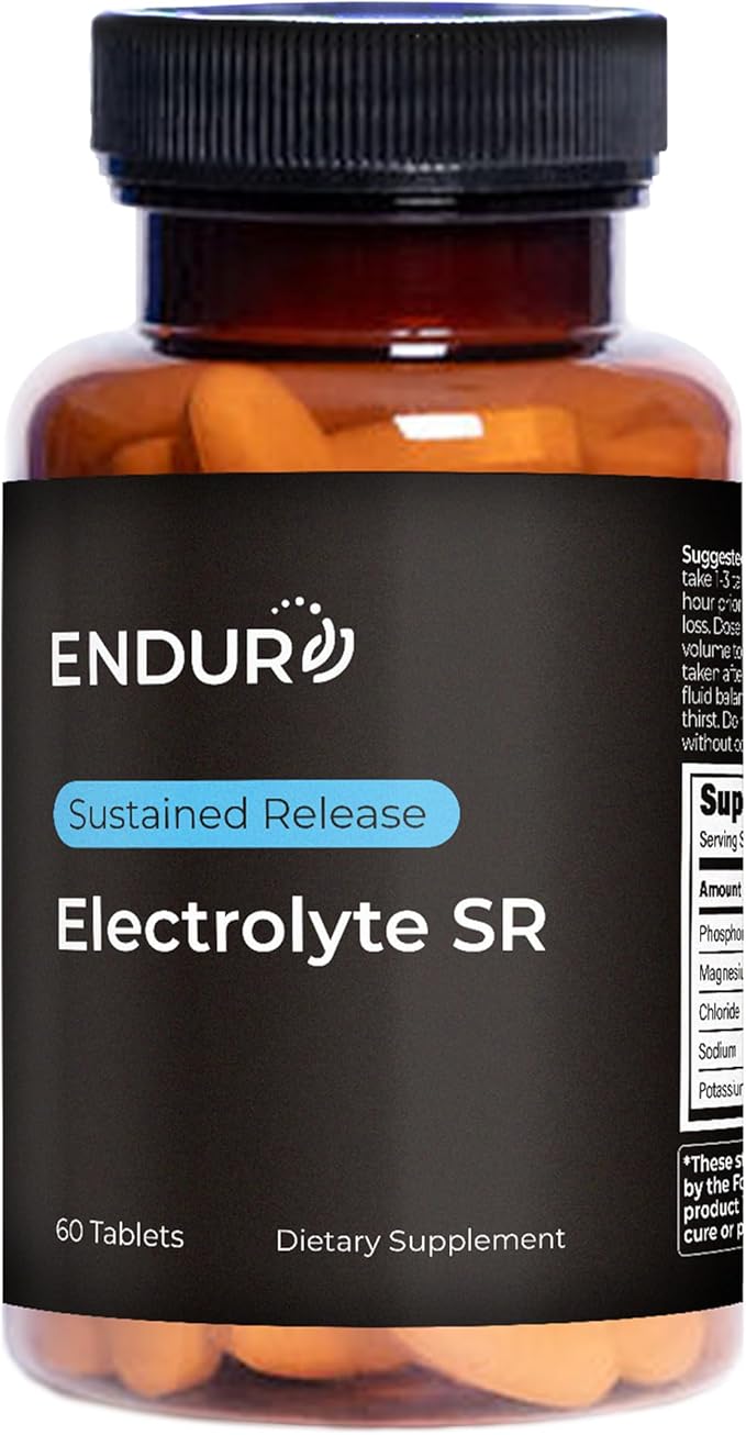 Endur Electrolyte SR, Essential Electrolyte Replacement & Hydration Support, Great for Physical Activity, Sustained-Release Tablets, 60 Tablets